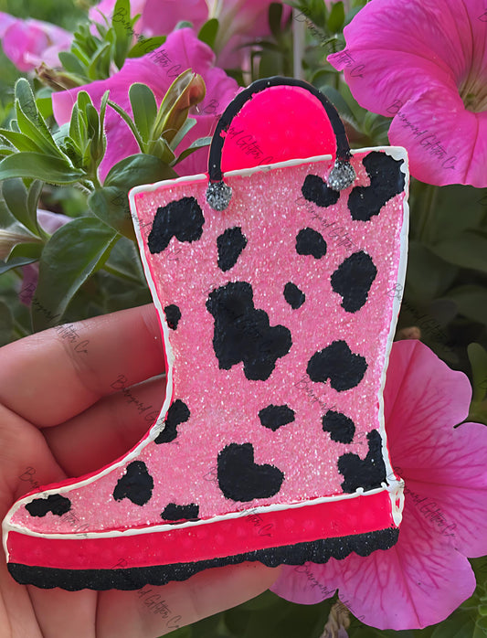 Cow Print Rainboot