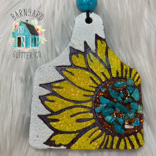 Stoney Sunflower Cow Tag